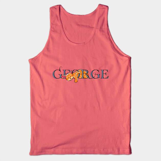 George the cat Tank Top by sparklellama